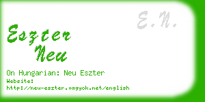 eszter neu business card